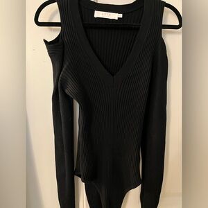 Black Sweater Bodysuit Astr NWOT